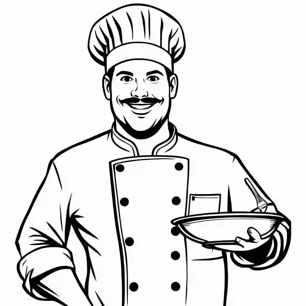 Chef coloring pages